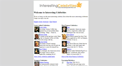 Desktop Screenshot of interestingcelebrities.com